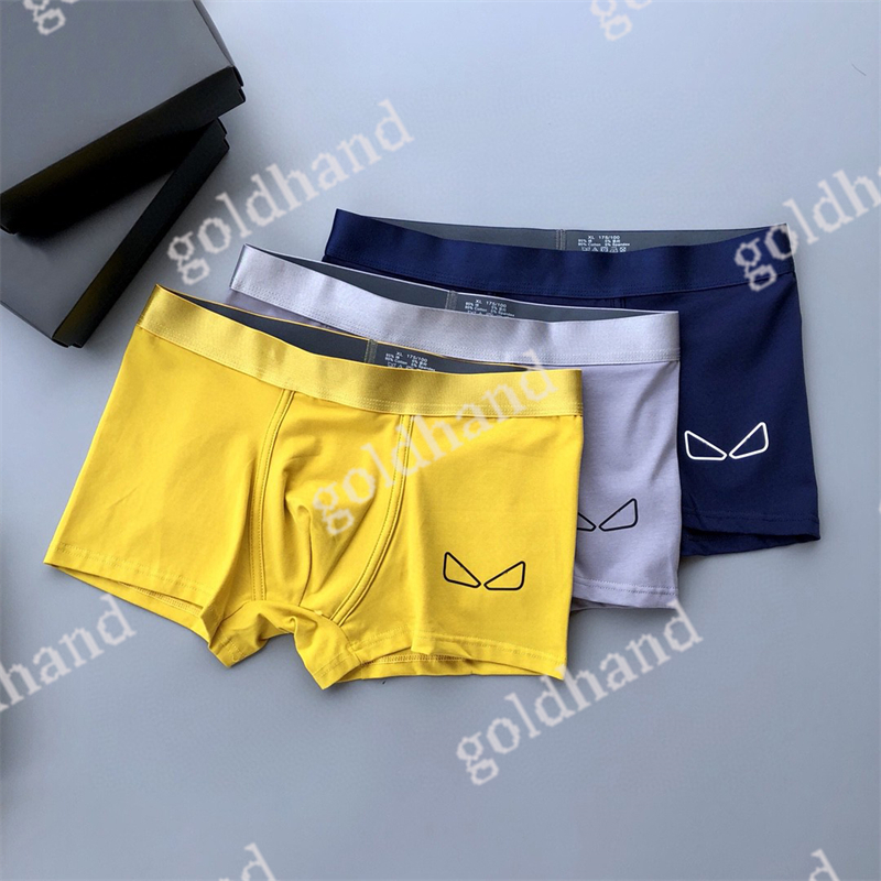 Mens Casual Underpant Summer Sport Breathable Boxers Sexy Male Uderwear Letter Printed Briefs