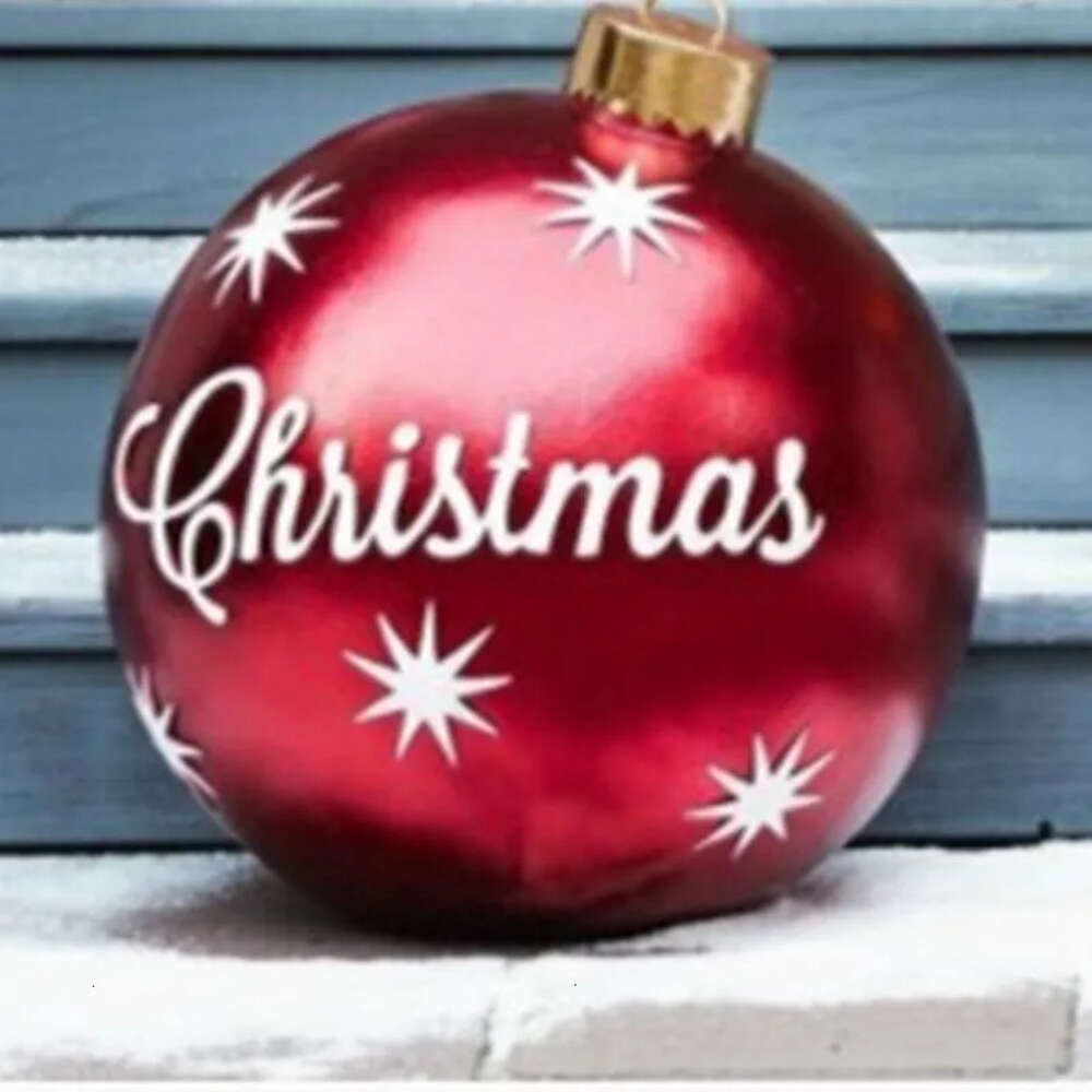 Decorations Iatable Outdoor Christmas Ball 60Cm Made PVC Giant Large S Tree Toy Xmas Gifts Ornaments