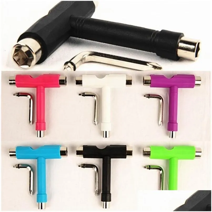 Other Hand Tools Socket Wrench T Type Handtools Iron Skate Board Bearing Spanner Dance Special Tools Non Slip Plastic 2 5Gy G2 Drop Dhzaj LL