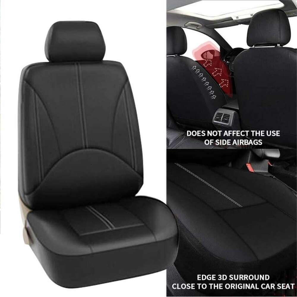 New Set Breathable PU Leather Vehicle Seat Cushion Surround Cover For Car Full Protection Pad Fit 5-Seat Auto