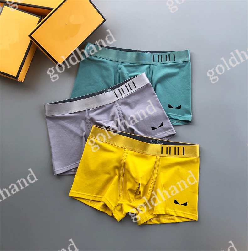Mens Casual Underpant Summer Sport Breathable Boxers Sexy Male Uderwear Letter Printed Briefs