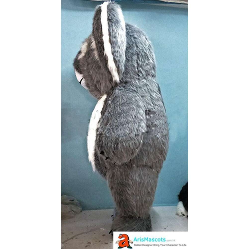 Mascot Costumes Realistic Huge Grey Koala Iatable Suit Adult Walking Mascot Costume Funny Blow Up Furry Outfit for Entertainments Party