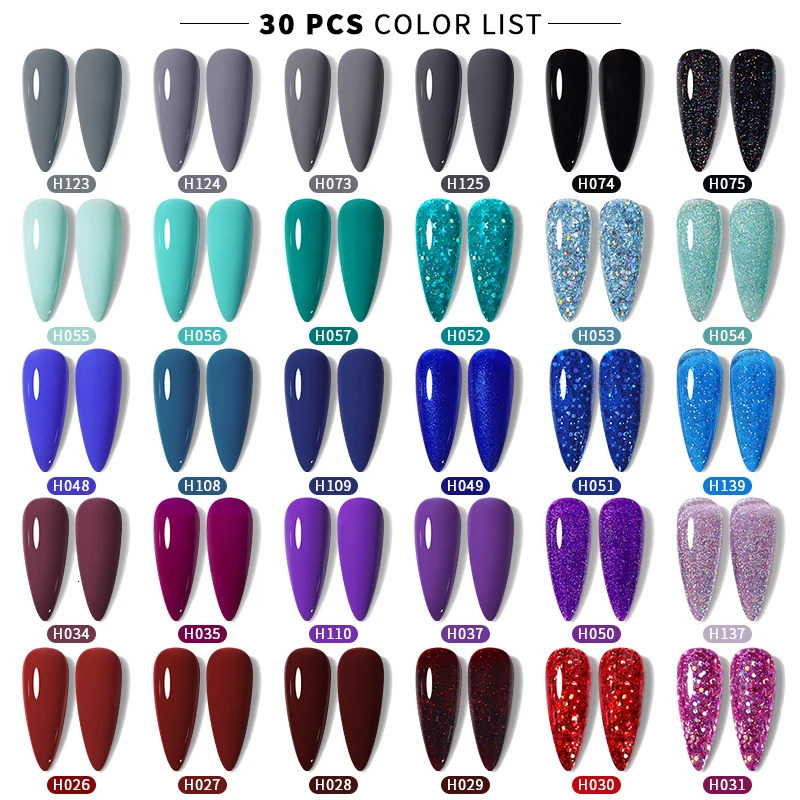 UR SUGAR 7ml Color Gel Set Full Set Nail Polish Kits Semi Permanent Soak Off UV LED Gel Nail Art Varnish Manicure Sets 240321