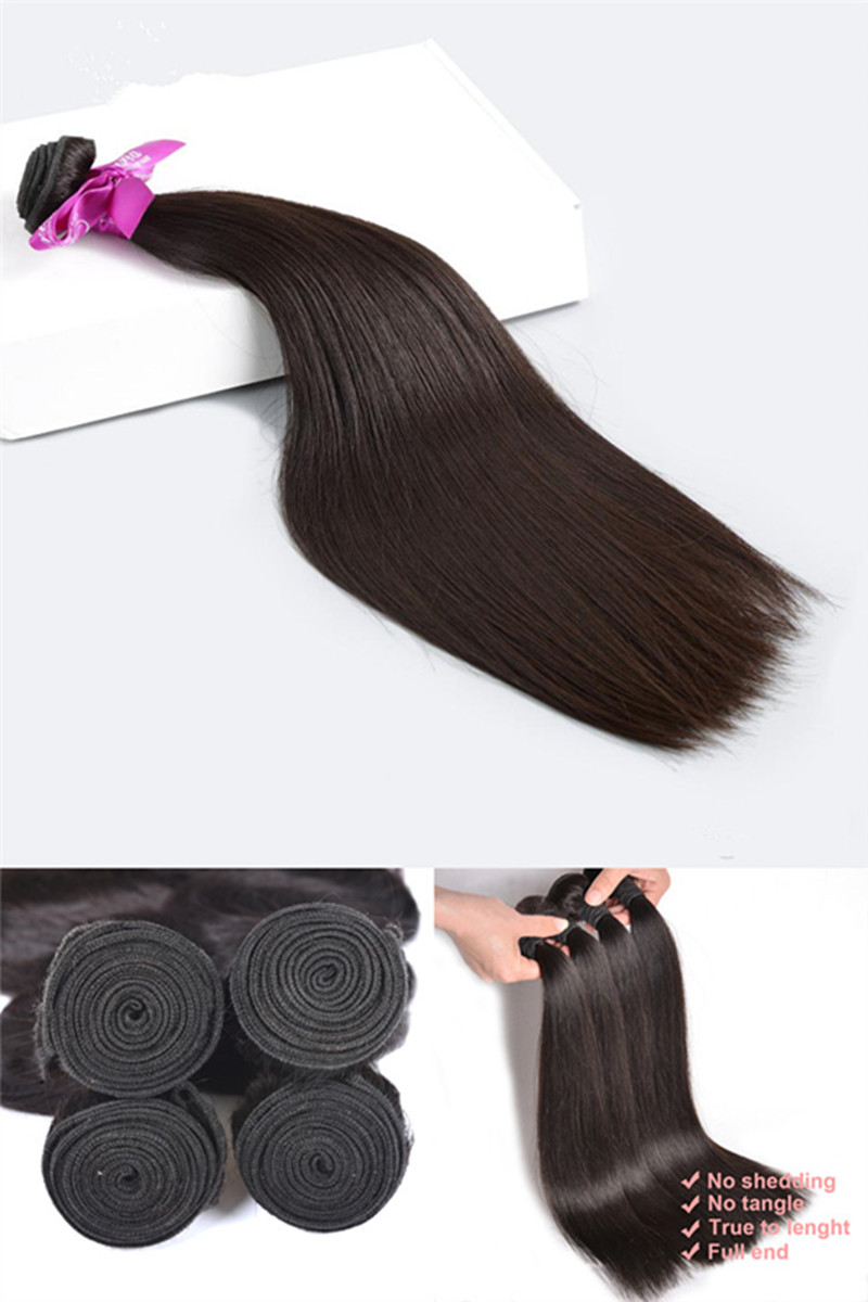 elibess brand natural color human hair weave bundles 826 inch brazilian straight remy hair extension can buy 3 bundles