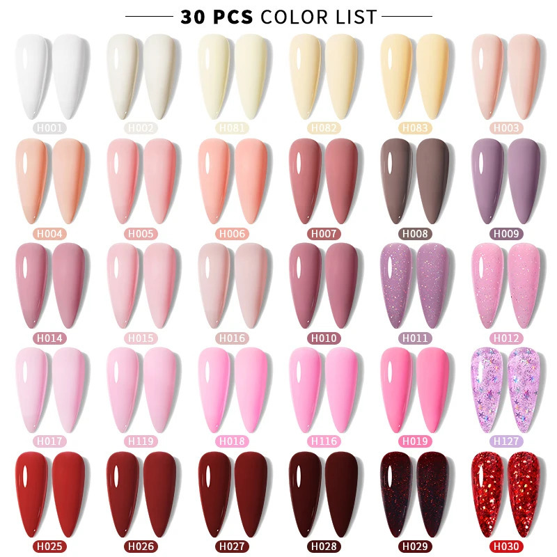 UR SUGAR 7ml Color Gel Set Full Set Nail Polish Kits Semi Permanent Soak Off UV LED Gel Nail Art Varnish Manicure Sets 240321