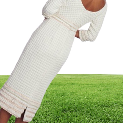 Elegent Sheath House Of Mooshki MOTHER of The Bride Dress Jewel Neck Long Sleeve Pearls Wedding Guest Dresss Length Evening Go