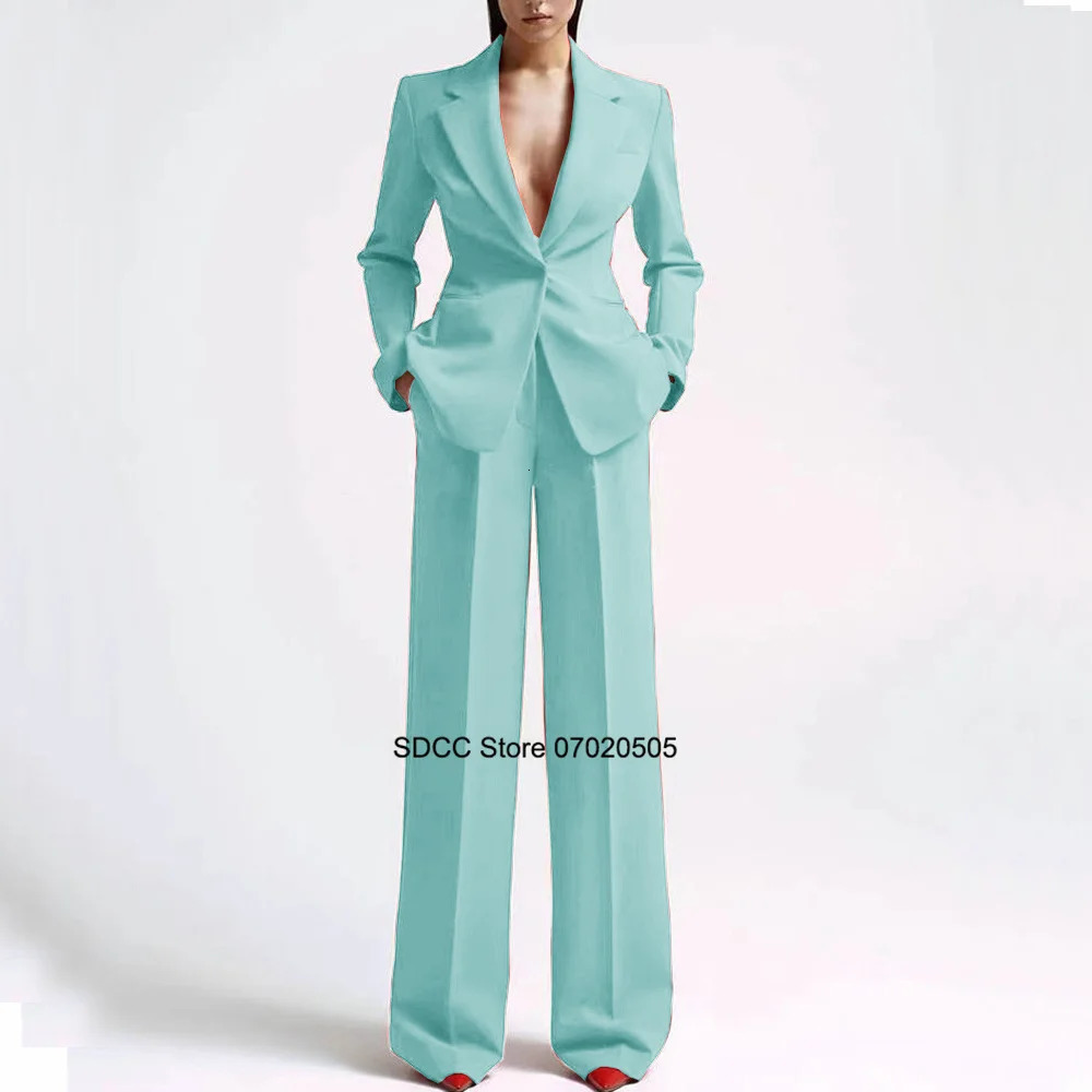Red Suit Women Suits Sets Elegant Womens Pants and Blouse Set Groups of Pant Combi-pants Plus Size Two Piece 240309