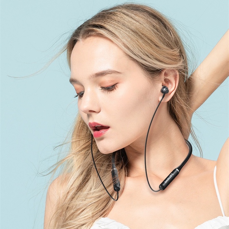 HE05 Bluetooth 5.0 Wireless Magnetic Neckband Running Sports Earphone Earplug with Waterproof Noise Canceling For Android IOS Tablet