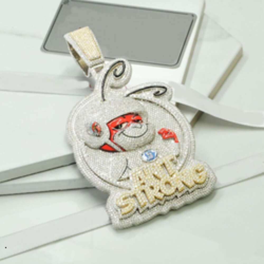 Selling Diy Jewelry Iced Out Moissanite Disc Pendant Bling Gra Certificate Lab Diamond Men Jewelry