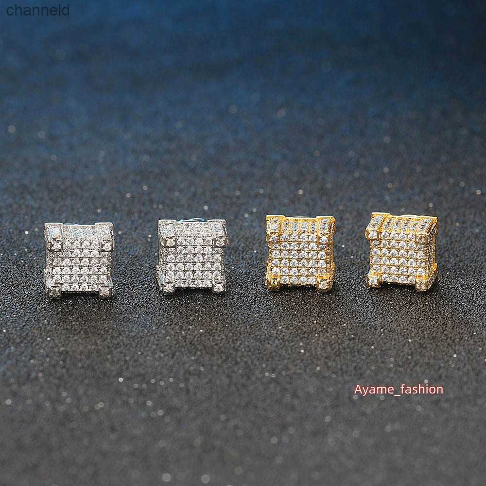 Mens Hip Hop Stud Earrings Jewelry New Fashion Gold Sier VVS Moissanite A variety of Styles Dia Earring L230518