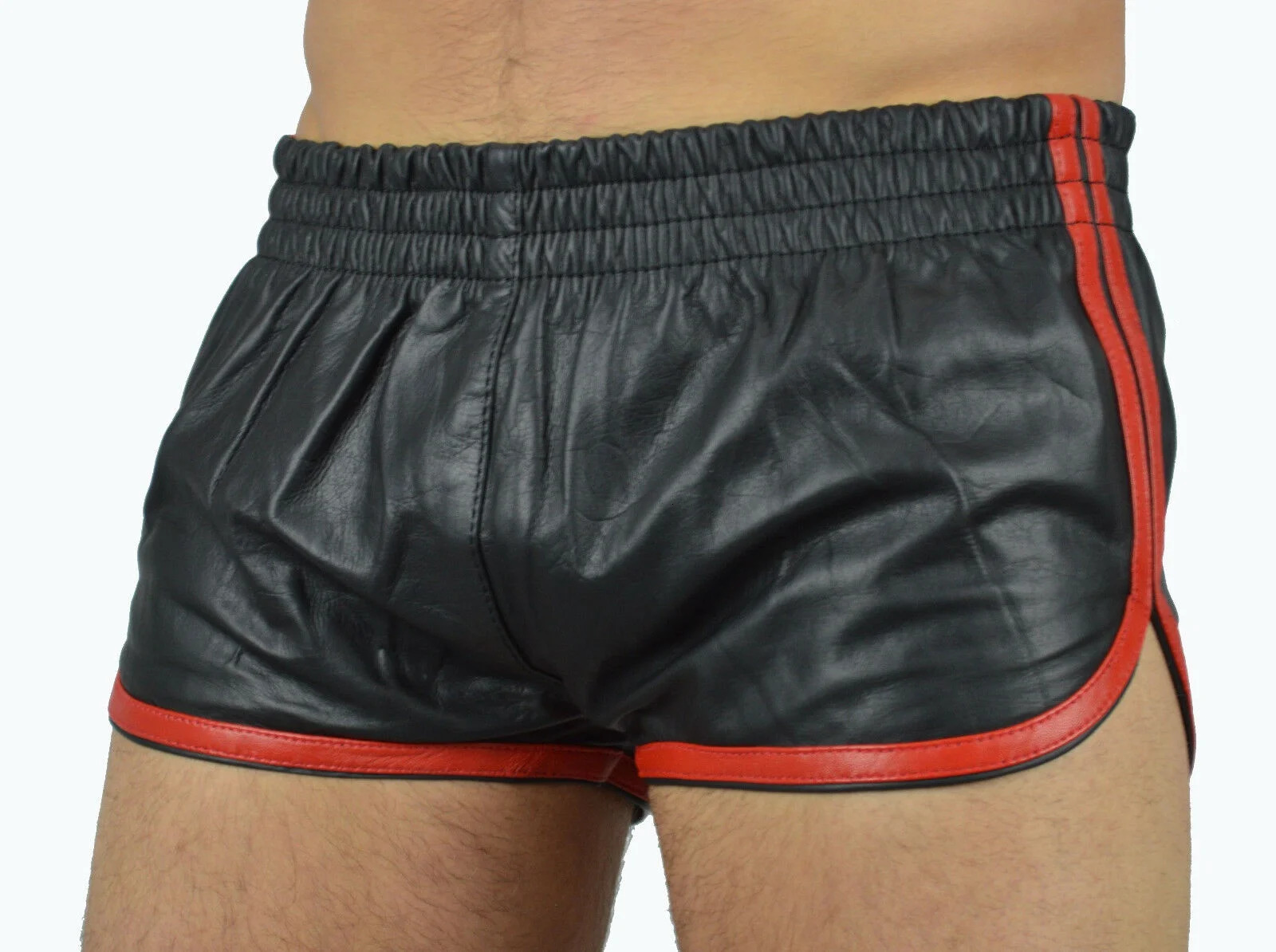 Leather Shorts Lammnapa Leather Boxer Shorts Sports Leather Shorts Short Pants- Show Original Title 240320