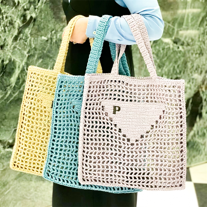 Women handbag outdoor shopper Triangle summer large Straw weave tote beach bag designer mens Shoulder pochette vacation crossbody Clutch overnight bags