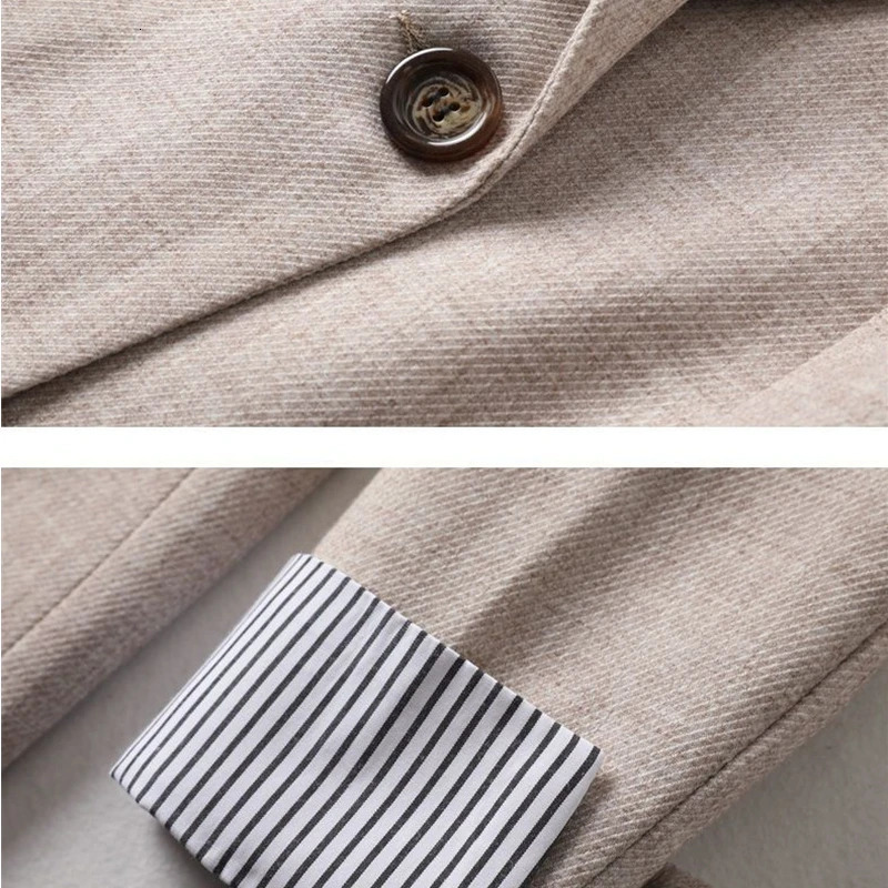 Ladies Long Sleeve Spring Casual Blazer Fashion Business Plaid Suits Women Work Office Jackets Coats S6XL 240318