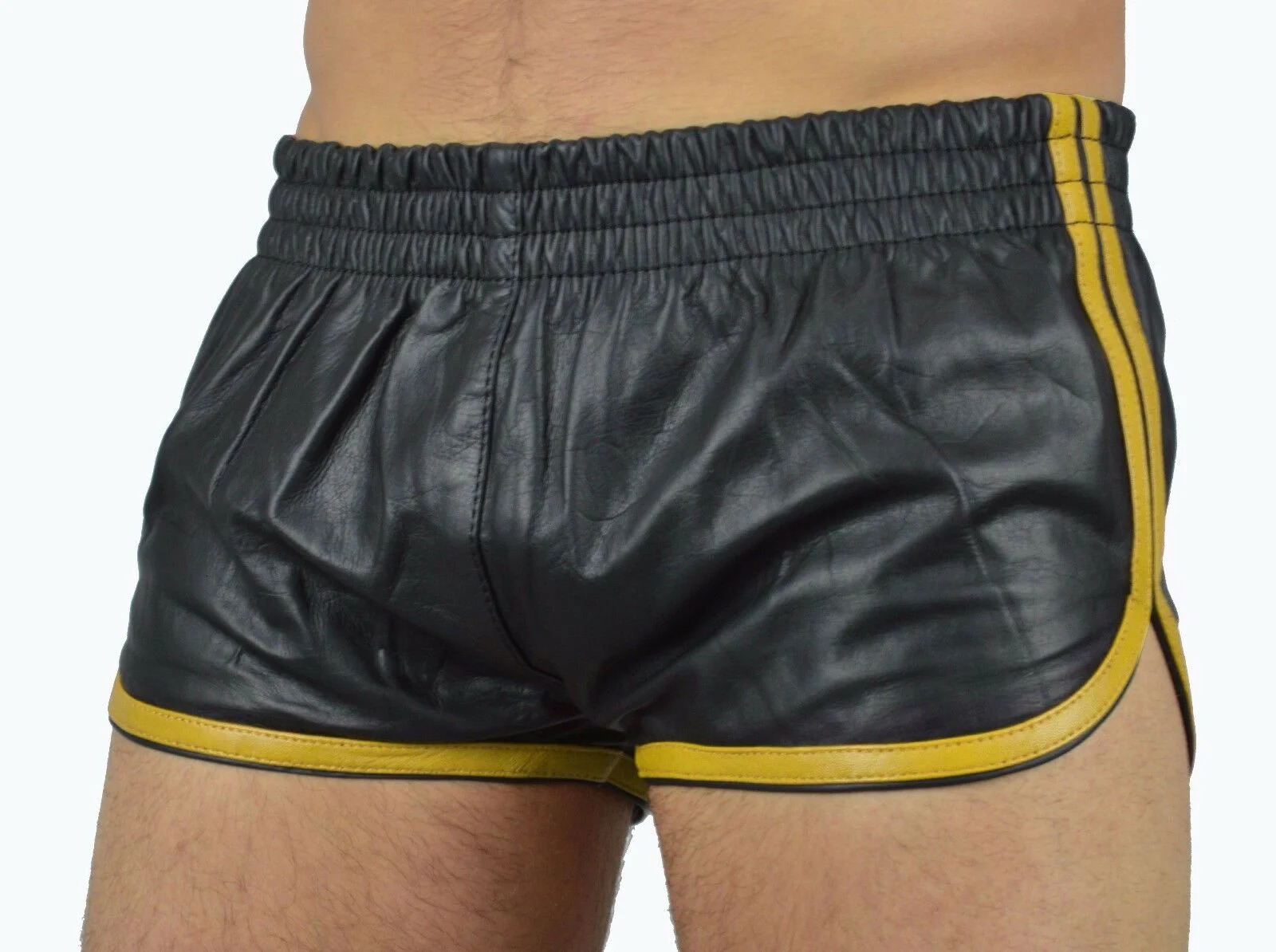 Leather Shorts Lammnapa Leather Boxer Shorts Sports Leather Shorts Short Pants- Show Original Title 240320