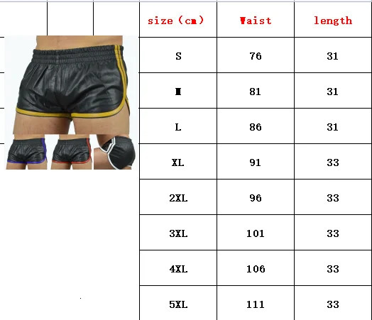 Leather Shorts Lammnapa Leather Boxer Shorts Sports Leather Shorts Short Pants- Show Original Title 240320