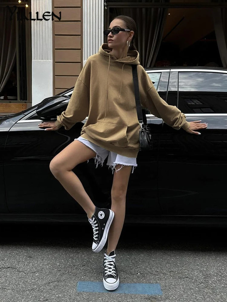 Nibber Autumn High Street Women Coat Casual Hooded Out Wear Fashion Letter Set With Diamonds Long Sleeve Hoodies Streetwear 240318