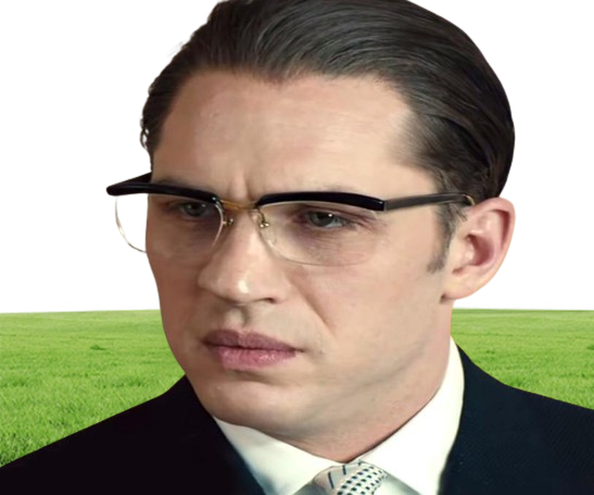 Tom Hardy Classic Movie The Legend acetate with metal glasses men Half frame optical