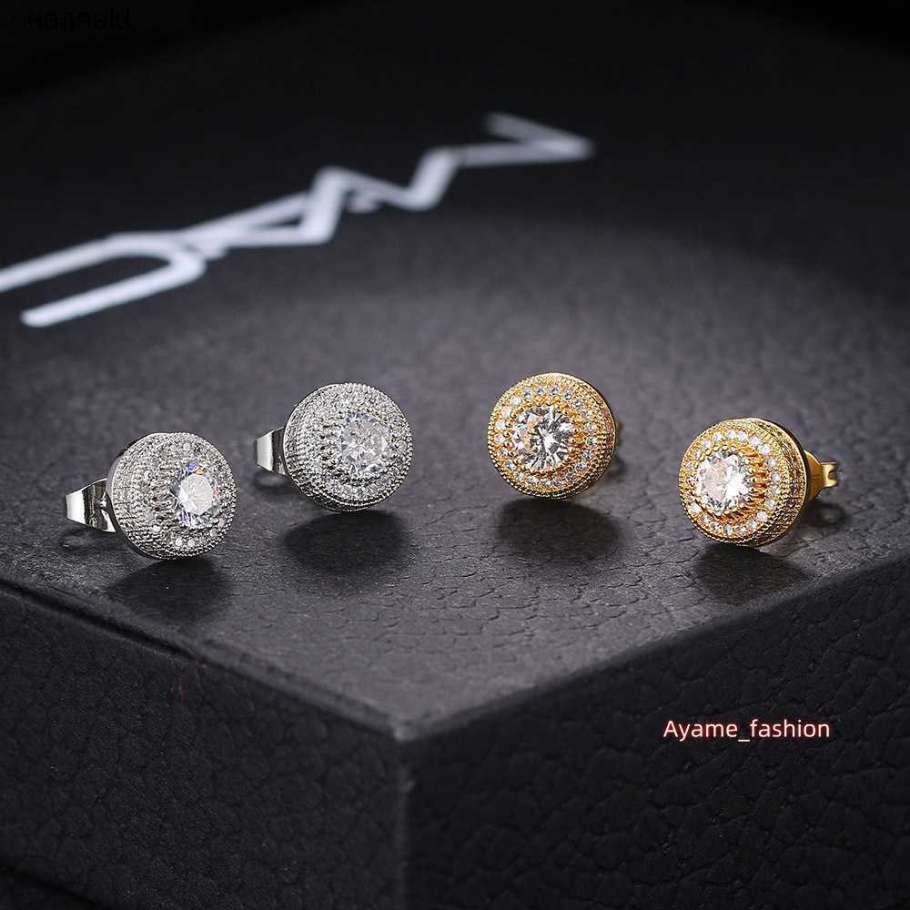 Mens Hip Hop Stud Earrings Jewelry New Fashion Gold Sier VVS Moissanite A variety of Styles Dia Earring L230518