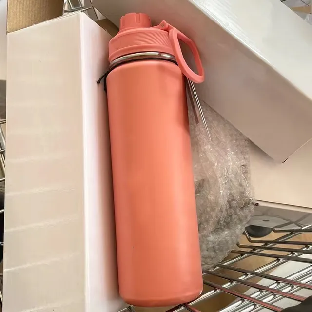 710ml L u Insulated Sports Bottle Water Bottles Stainless Steel Pure Titanium Vacuum Portable Leakproof Outdoor Cup