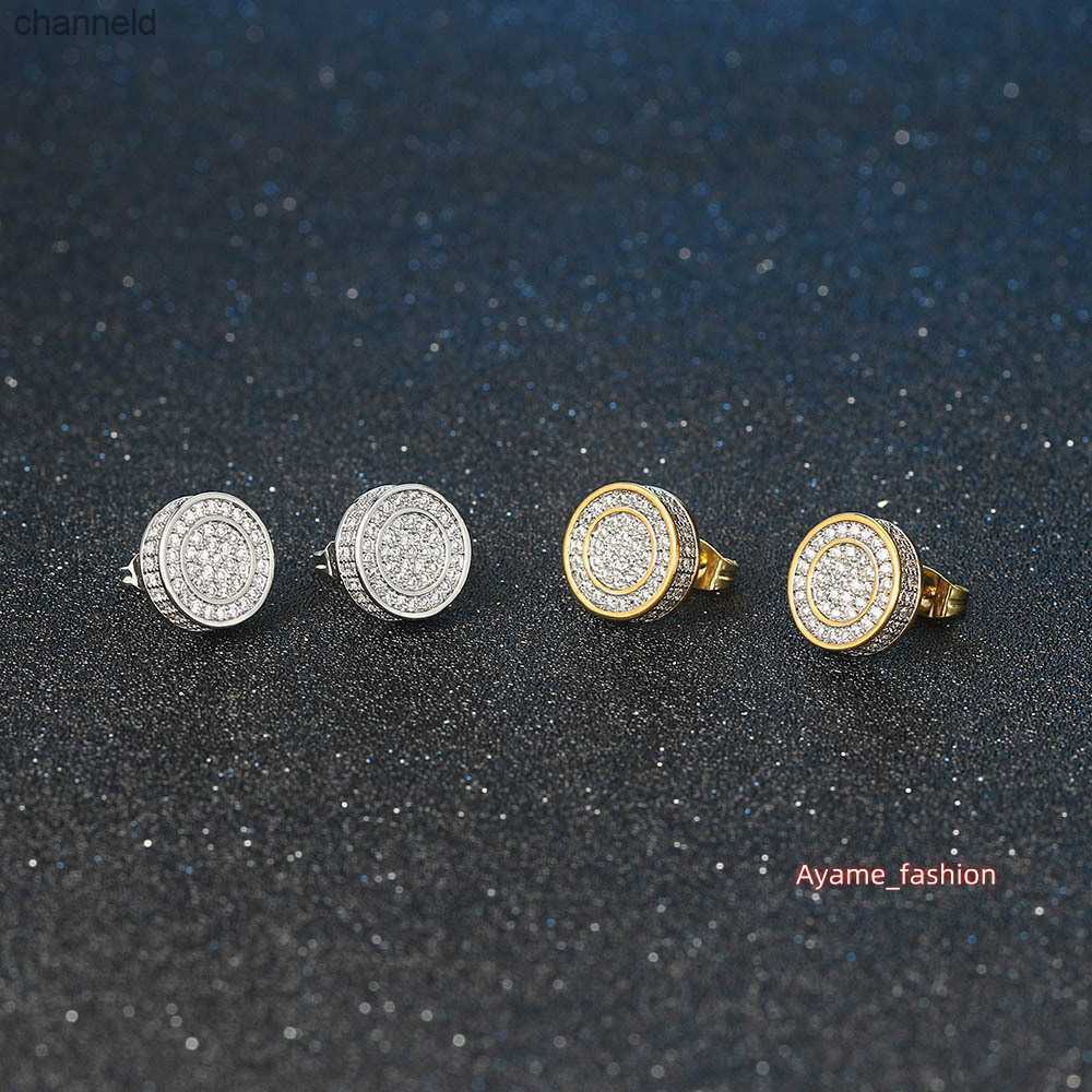 Mens Hip Hop Stud Earrings Jewelry New Fashion Gold Sier VVS Moissanite A variety of Styles Dia Earring L230518