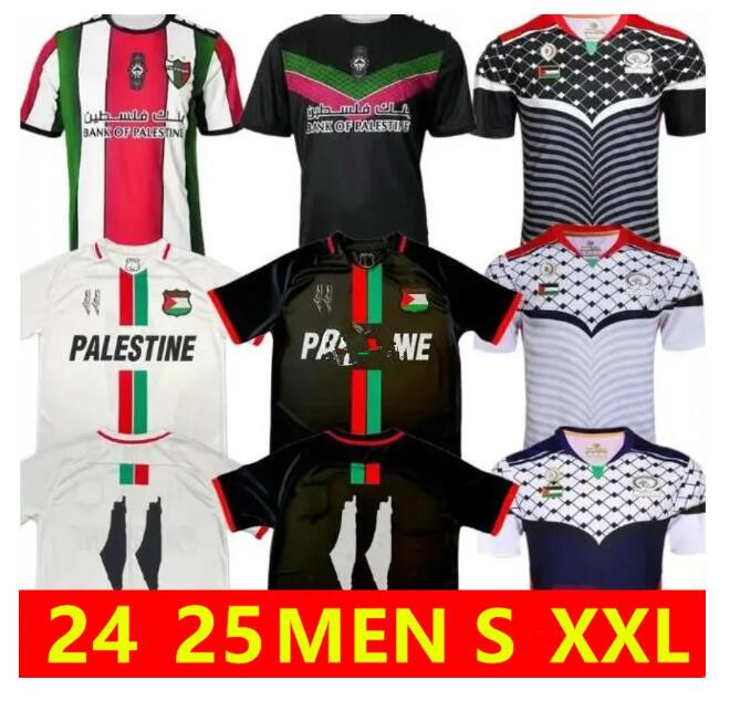 Survetement Palestine soccer jerseys white and black football shirt Palestina tracksuit running shirts
