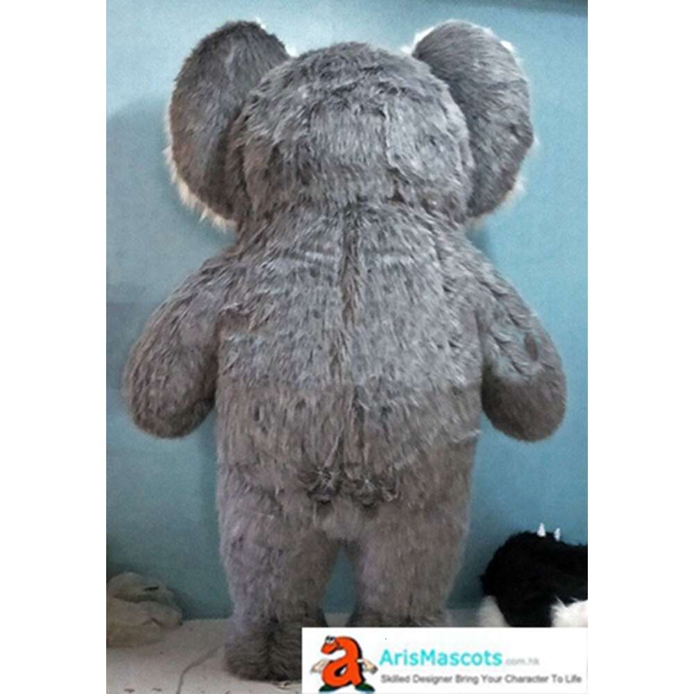 Mascot Costumes Realistic Huge Grey Koala Iatable Suit Adult Walking Mascot Costume Funny Blow Up Furry Outfit for Entertainments Party