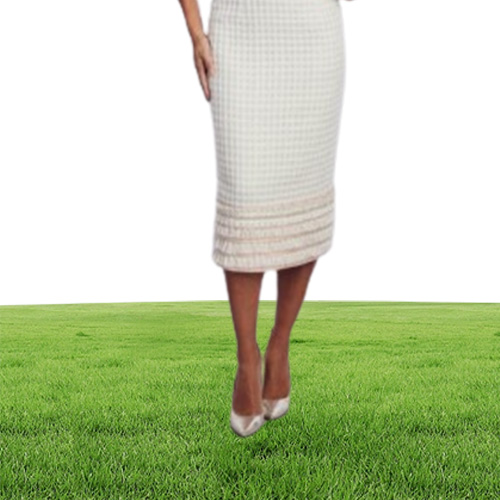 Elegent Sheath House Of Mooshki MOTHER of The Bride Dress Jewel Neck Long Sleeve Pearls Wedding Guest Dresss Length Evening Go