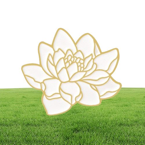 Enamel Brooch Pin Lotus Flower Wave Round Badge Seaside Star Moon Ocean Plant Brooches Pins Hat Coat Jewelry Gifts 1493 E3
