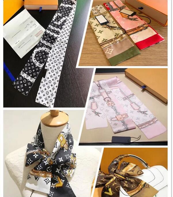 Designers Scarves Silk Scarf women's letters and men's and women's headbands fashion handbags decorative scarf size 120x8cm