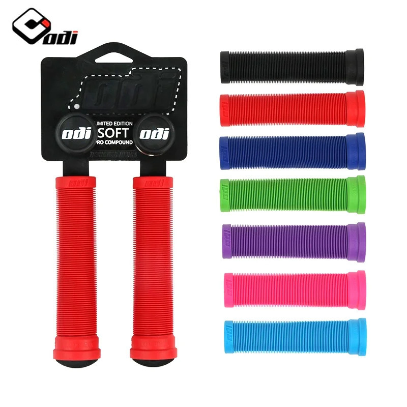 ODI Bicycle Handlebar Grips Silica Gel Grip Nonslip Shockabsorbing Cover Downhill Folding Bike 240318