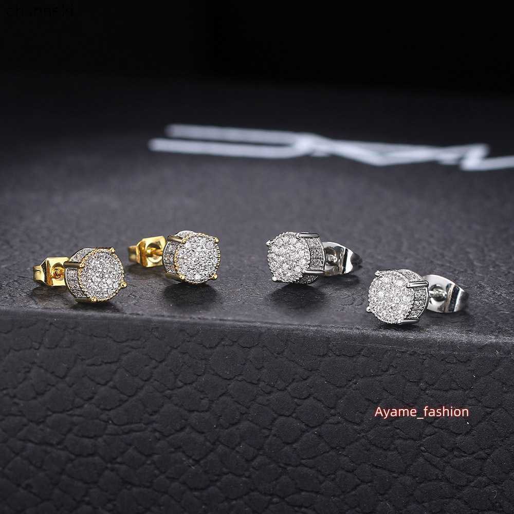 Mens Hip Hop Stud Earrings Jewelry New Fashion Gold Sier VVS Moissanite A variety of Styles Dia Earring L230518