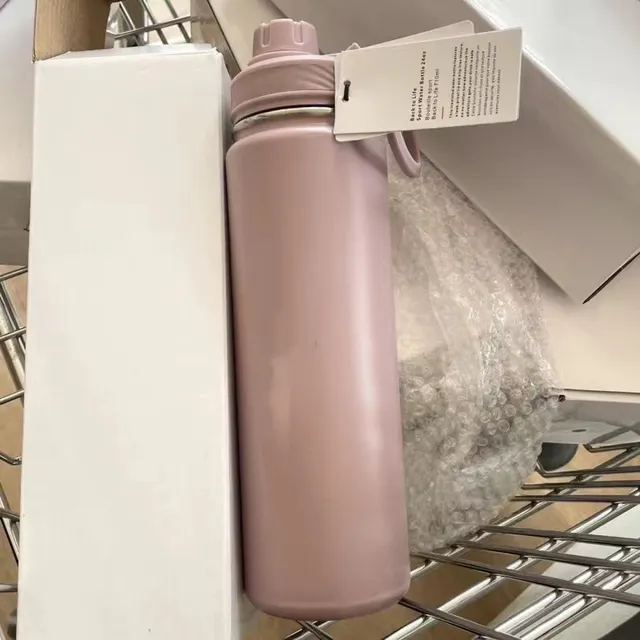 710ml L u Insulated Sports Bottle Water Bottles Stainless Steel Pure Titanium Vacuum Portable Leakproof Outdoor Cup