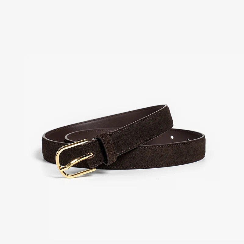 BEAUTODAY Fashion Belts Women Warm Cow Suede Buckle Ladies Accessories Handmade 91063 240315