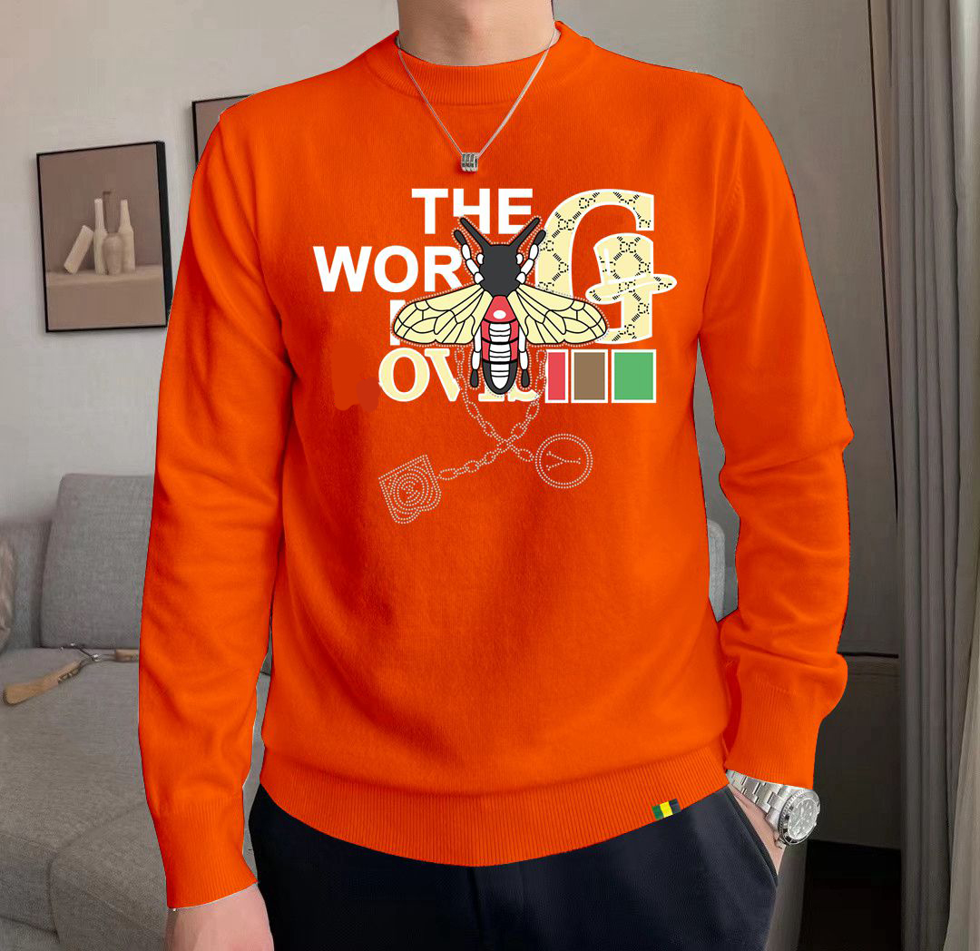 Mens Sweaters Fashion Men's Casual Round Long Sleeve Sweater Men Women Letter Printing Sweaters #188