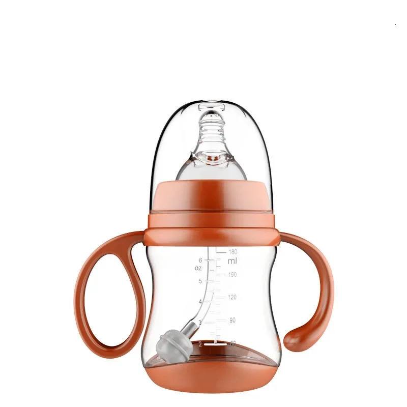 Anti-Choke Baby Bottle With Grip Wide-Caliber Feeding Bottles fpr born Dring Cup Dual Use Infant Milk Water Drinking Bottle 240315