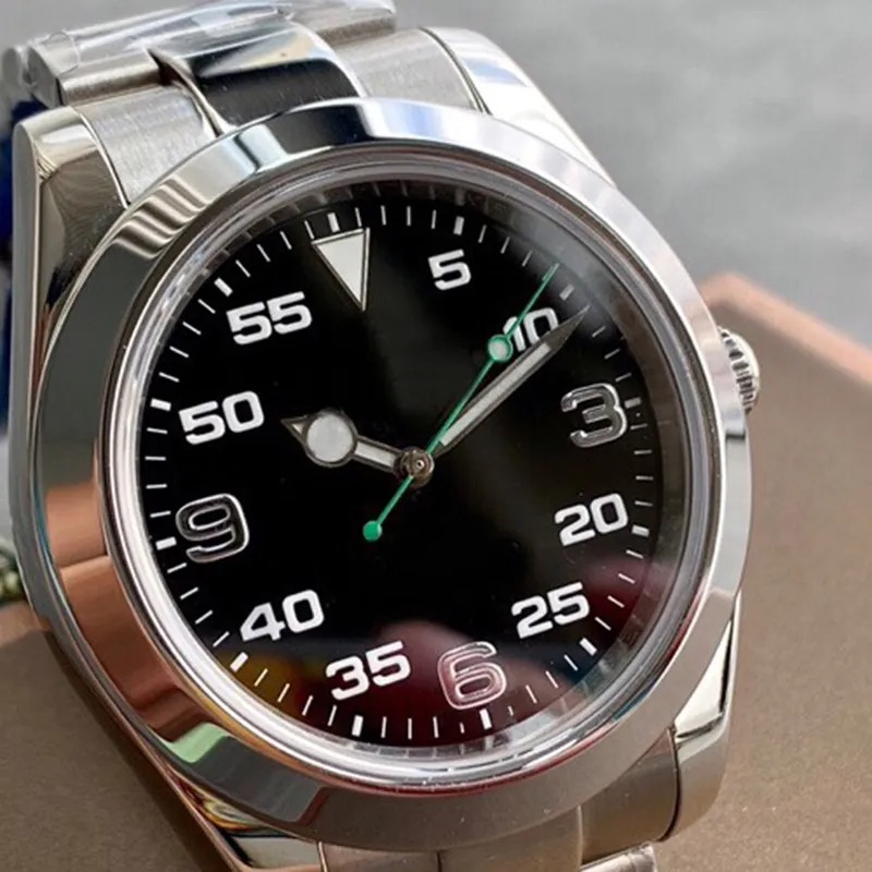 U1 Top Luxury Watch Air Automatic Mechanical Mens Sports King Watch Blue Black Dial Sapphire Master Designer Watch Stainless Calendar Clock AAA+ Wristwatches Rol5