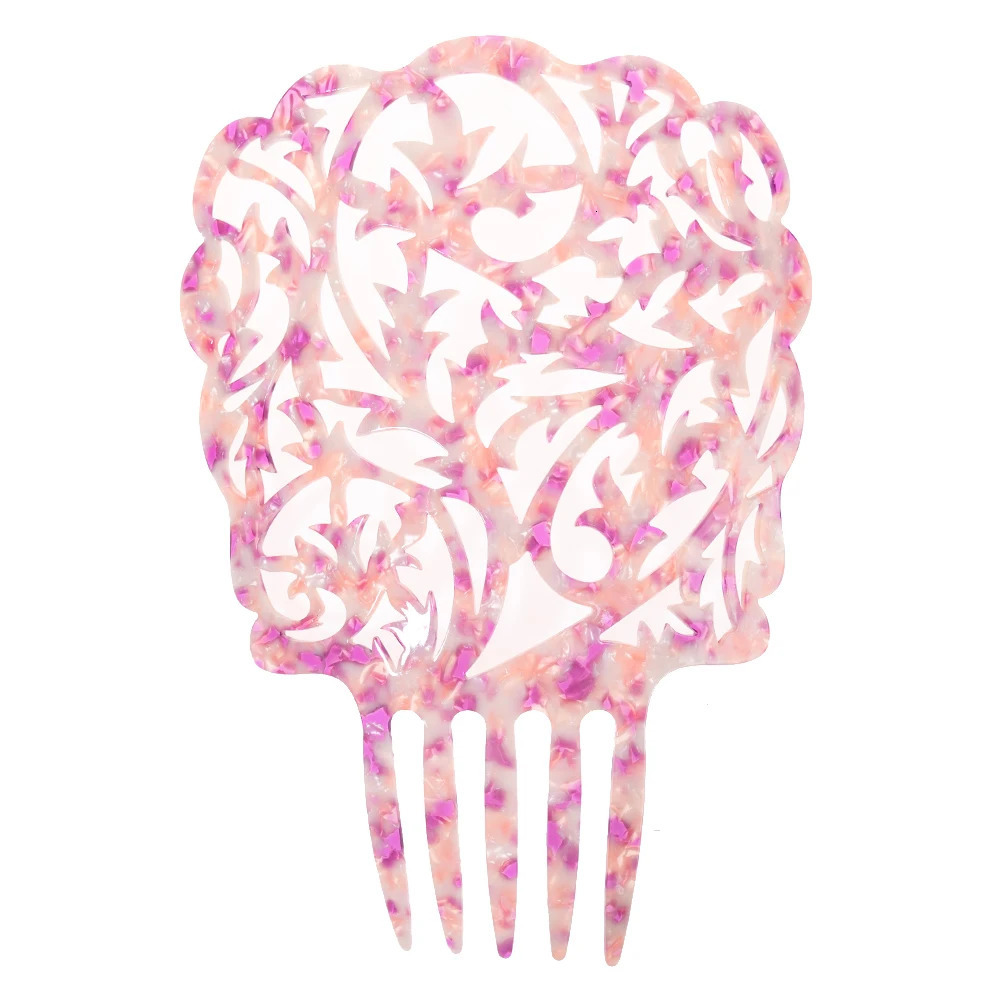 Vintage Hair Comb Colorful Acetate Accessories Tortoiseshell High Flamenco dancers Headdresses jewelry Gift 240311