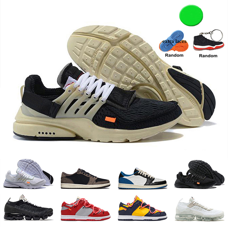 Prestos Off Triple White Mens Running Shoes Womens Casual Sneakers Man Trainers Basketball Shoes Des Chaussures Woman Designer Zapatos