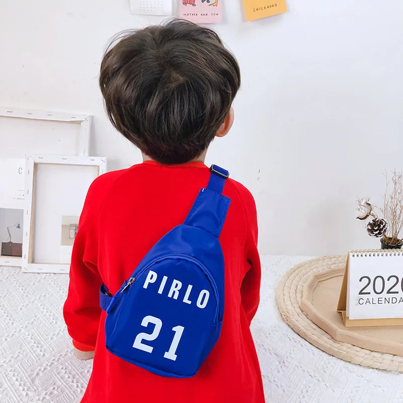 Kids Bag Cute Girl Boy Fanny Number Zipper Waist Pack Toddler Baby Harness Outdoor Travel Backpack Adjustable Children Wallet 240314