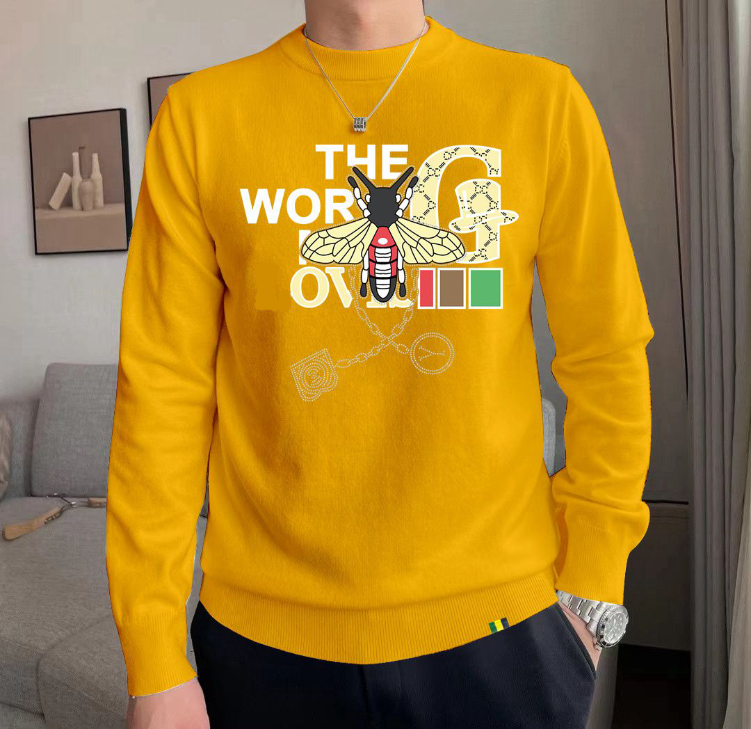 Mens Sweaters Fashion Men's Casual Round Long Sleeve Sweater Men Women Letter Printing Sweaters #188
