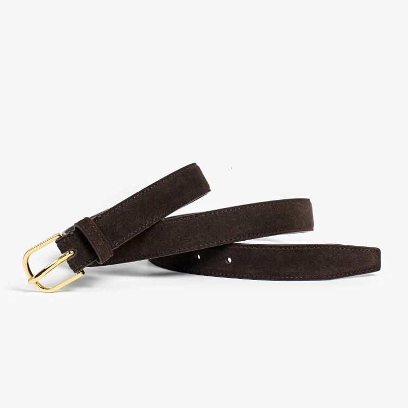 BEAUTODAY Fashion Belts Women Warm Cow Suede Buckle Ladies Accessories Handmade 91063 240315