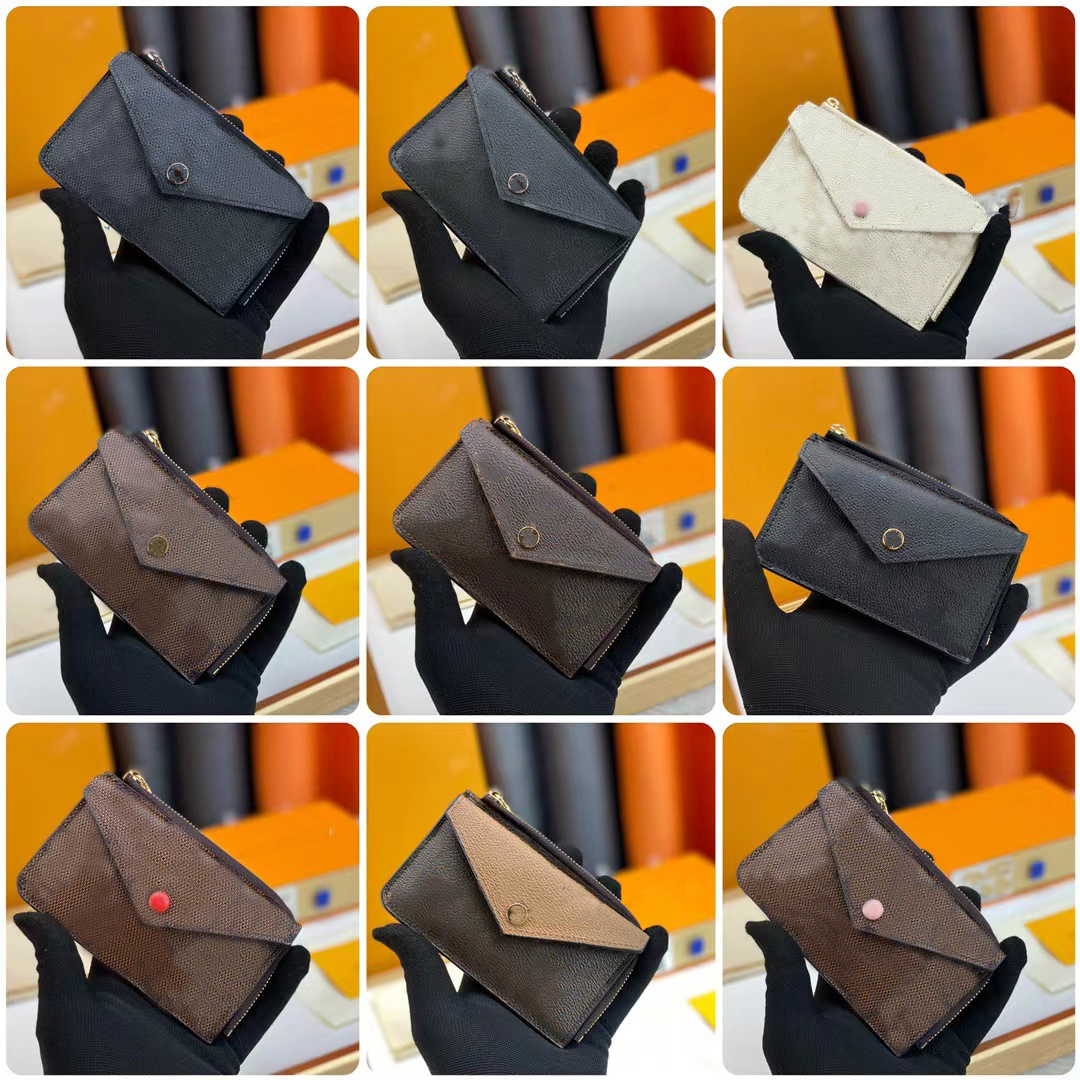 High Quality Women purse Top with box Fashion Genuine Leather All-match ladies single zipper Classic purses leather wallets Womens wallet #2222233333