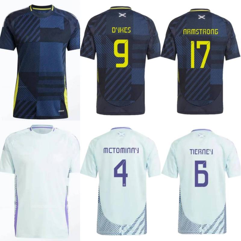 2024 Scotland Soccer Jerseys Mens ROBERTSON MCTOMINAY MCGINN DYKES Football Shirt Youth ADAMS CHRISTIE GILMOUR ARMSTRONG FRASER Kids kit