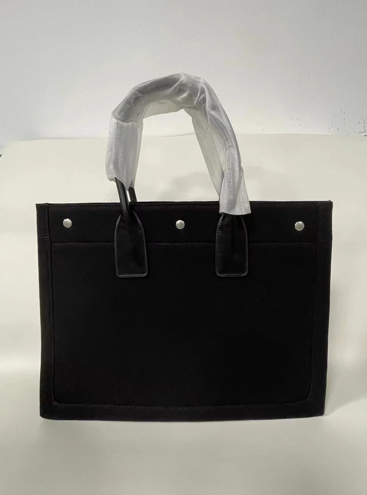 Fashion Designer Canvas Tote Women's Handbag Shoulder Bags 45cm Large Capacity Shopping Bag 22529