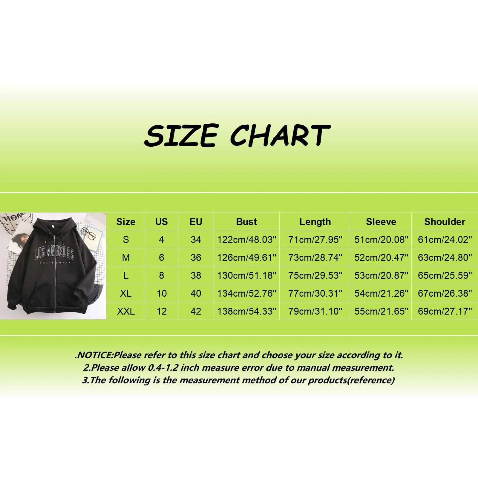 Los Angeles Letter Print Zip up Harajuku Hoodies Jacket Women Casual Oversized Sweatshirt Female Streetwear Pockets Hooded Coats 240318