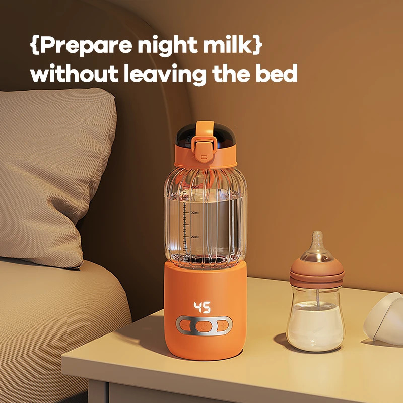 Portable Baby Milk Bottle Warmer 400ML USB Quick Charge 316 Food Grade Glass Outdoor Travel Electric Instant Water 240322