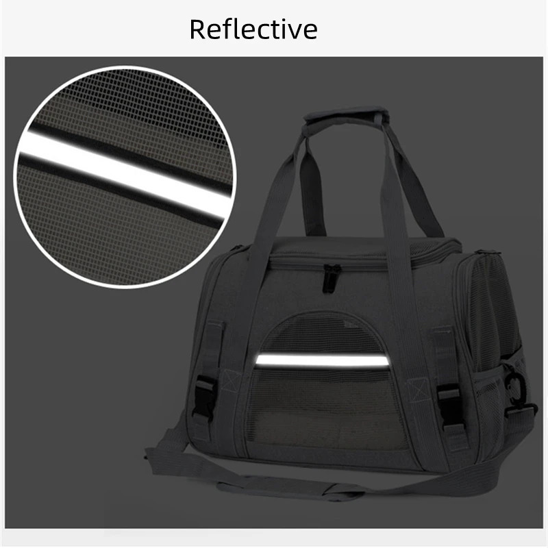 Dog Bag Soft Side Backpack Cat Pet s Dog Travel Bags Airline Approved Transport For Small Dogs Cats Outgoing 240318