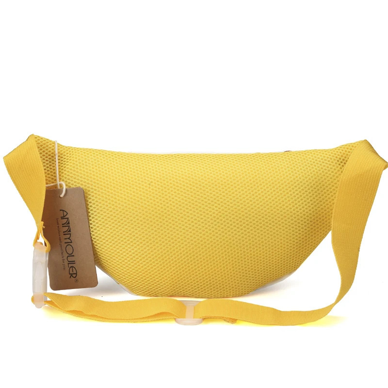 2025 NEW Annmouler Large Capacity Women Waist Cotton Fabric Fanny Pac Pineapple Printed Chest Zipper Phone Belt Hip Bag 240311 zhanyishengli