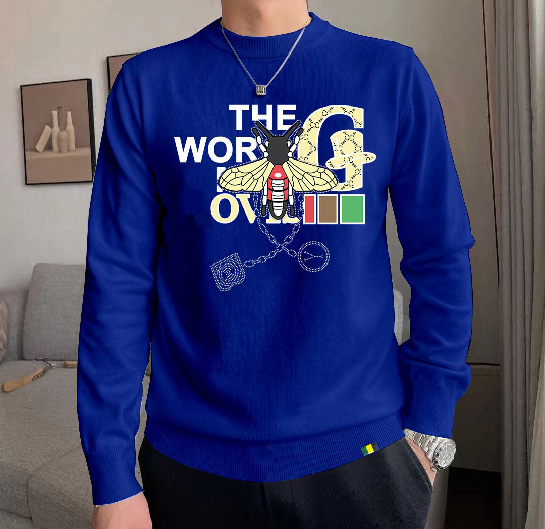 Mens Sweaters Fashion Men's Casual Round Long Sleeve Sweater Men Women Letter Printing Sweaters #188