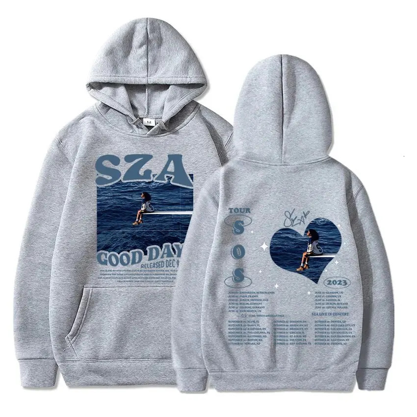 SZA SOS Good Days Printed Hoodies Men Woman Hoodie Streetwear Hooded Sweatshirts Pullovers Harajuku Unisex Tracksuits Clothing 240315